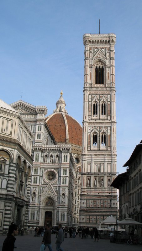 Der Dom von Florenz. Die Gebude sind sehr beeindruckend und gross, so das ein wirkungsvolles Foto zu machen schwierig ist.
(12.11.2007) 