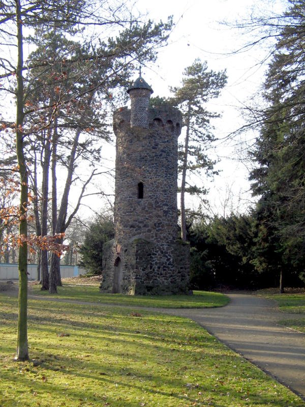 Der Museturm im Wurzener Stadtpark stammt von 1888, 11.02.08
