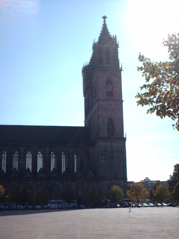 Der Magdeburger Dom ist nicht weit von der Elbe und den Parlament entfernt.