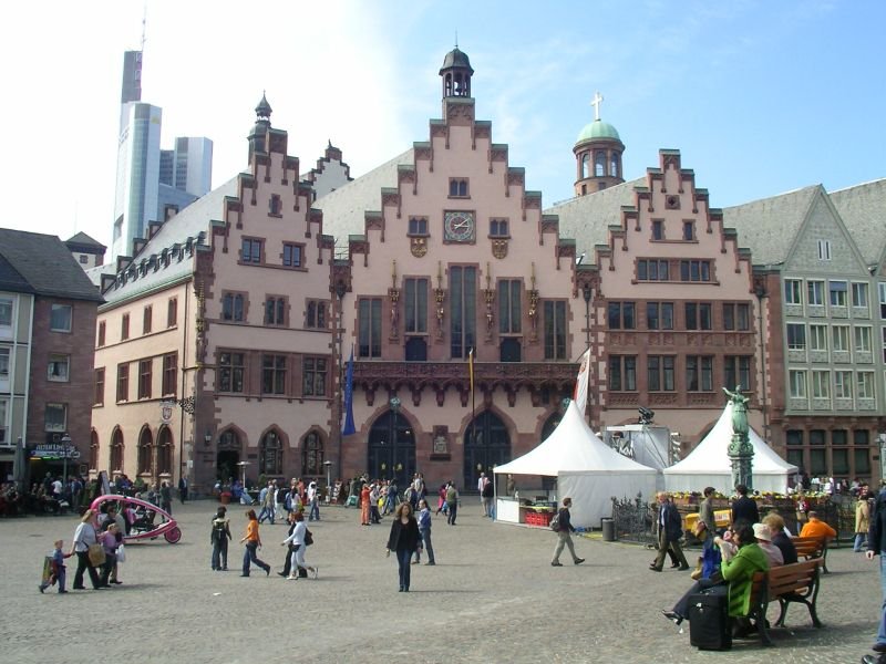 Der Rmer, da Frankfurter Rathaus. 