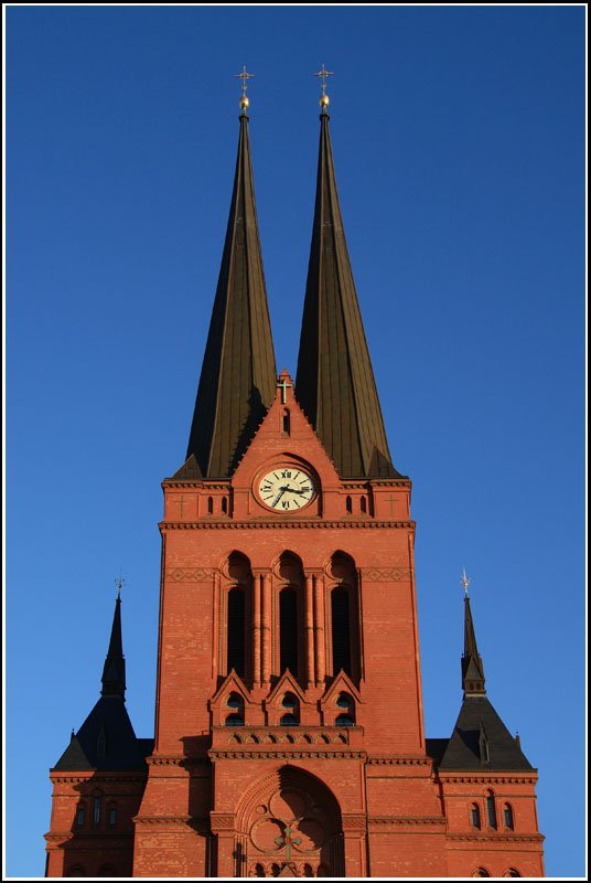 Der Turm der Chemnitzer Markuskirche am 13.01.08.