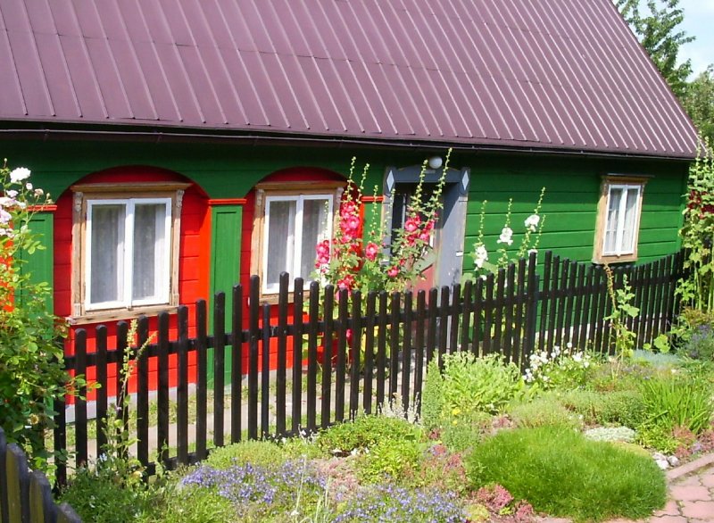 Detail Umgebindehaus in Jiretin, Lausitzer Gebirge 2004