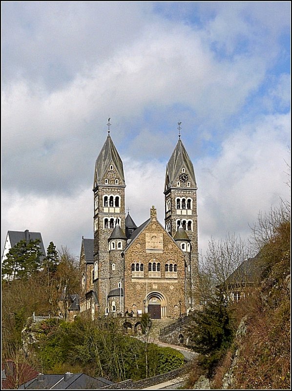 Die Dekanatskirche von Clervaux. 29.03.08 (Jeanny)