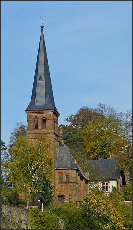 Die evangelische Kirche von Saarburg fotografiert am 19.10.08. (Jeanny)
