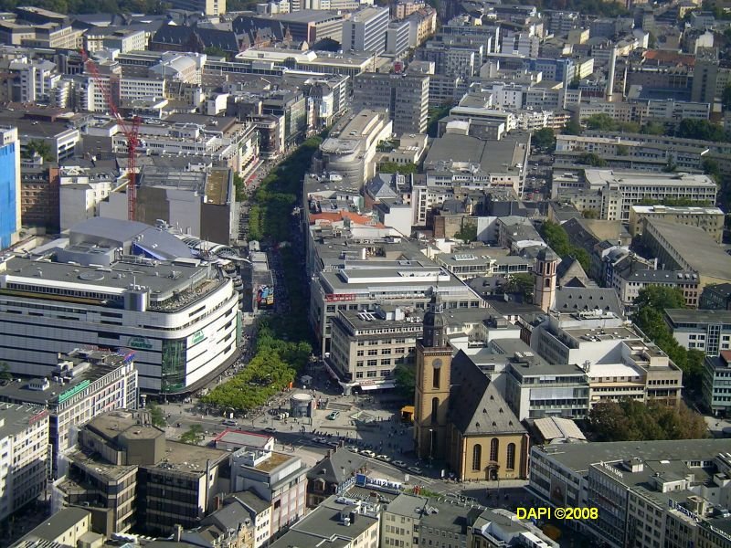 Die Hauptwache vom Main-Tower aus gesehen.