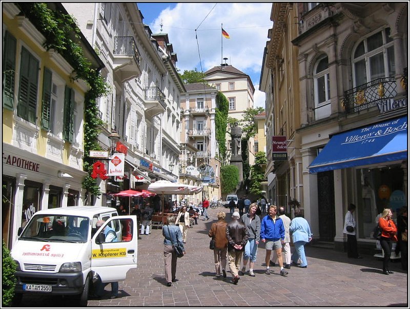 Die Innenstadt von Baden-Baden am 23.05.2006.