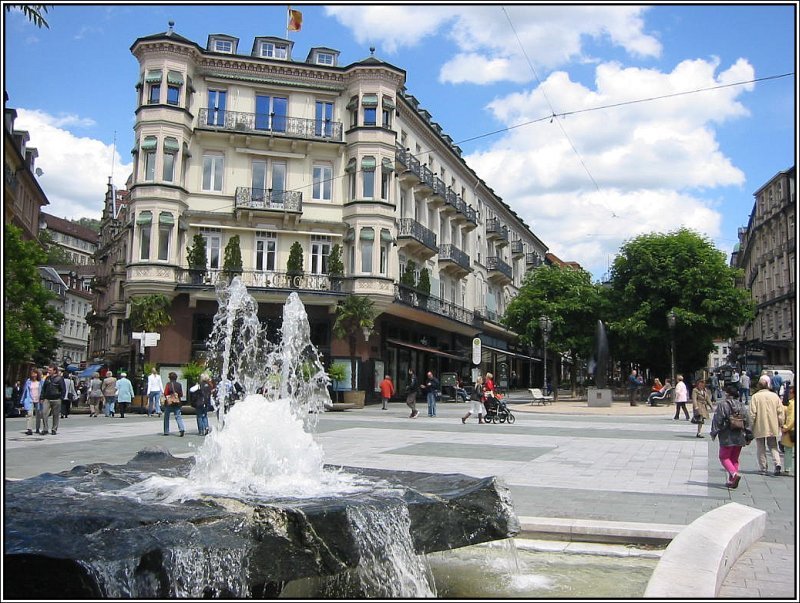 Die Innenstadt von Baden-Baden am Leopoldsplatz. (23.05.2006)