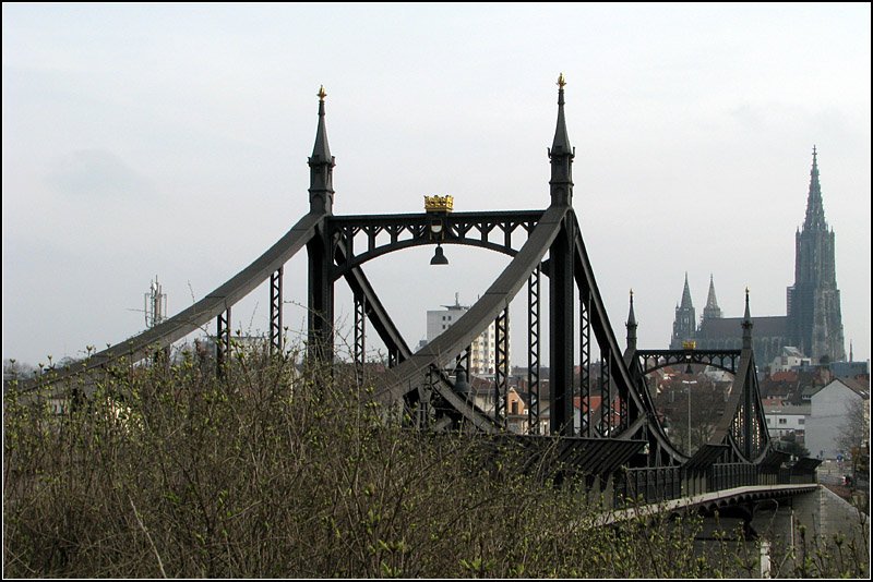 Die Konstruktion der Neutorbrcke ist ein Stahlfachwerk. 15.03.2008 (Jonas)