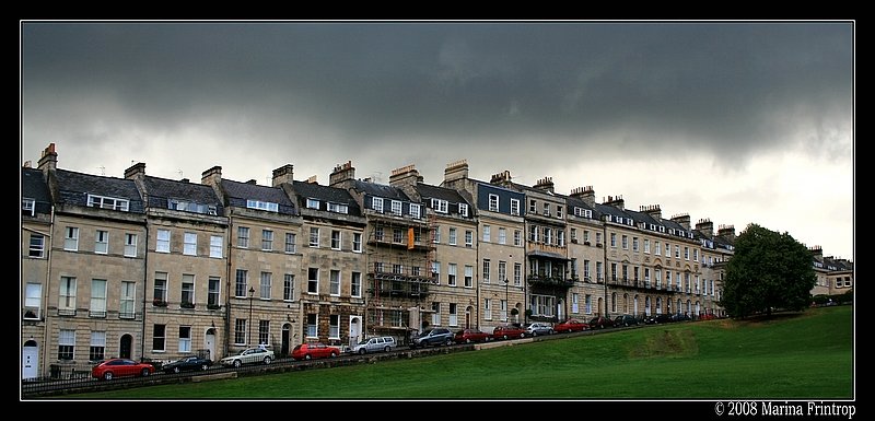 Die  Marlborough Buildings  in unmittelbarer Nhe zum Royal Crescent, Bath Somerset UK.