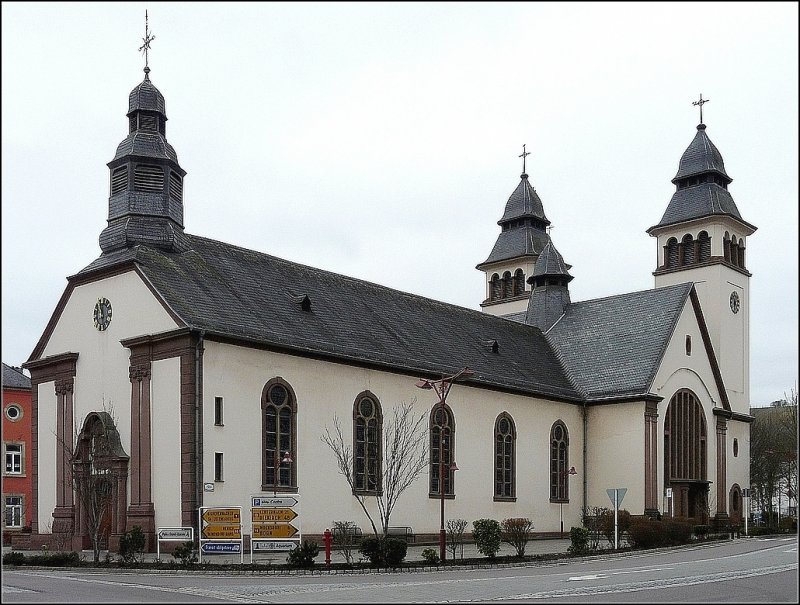 Die Pfarrkirche von Wasserbillig aufgenommen am 24.02.08. (Jeanny)