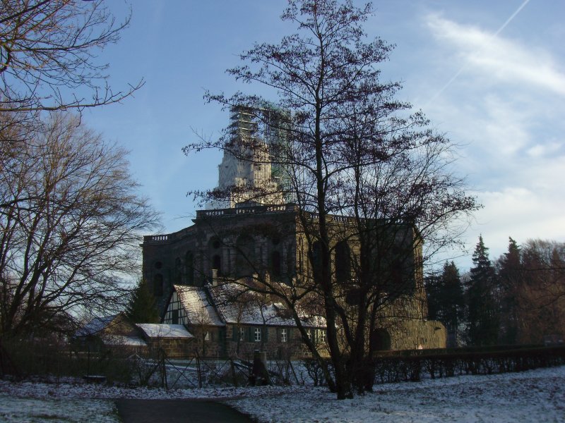 Die Rckansicht des Herkules´ in Kassel-Wilhelmshhe