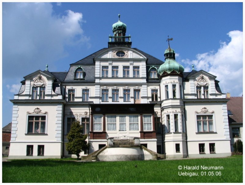 Die Schloherberge in Uebigau. Frher im Besitz derer von Ileburg, heute eine Herberge in denen Schulklassen u. Einzelpersonen Unterkunft finden.