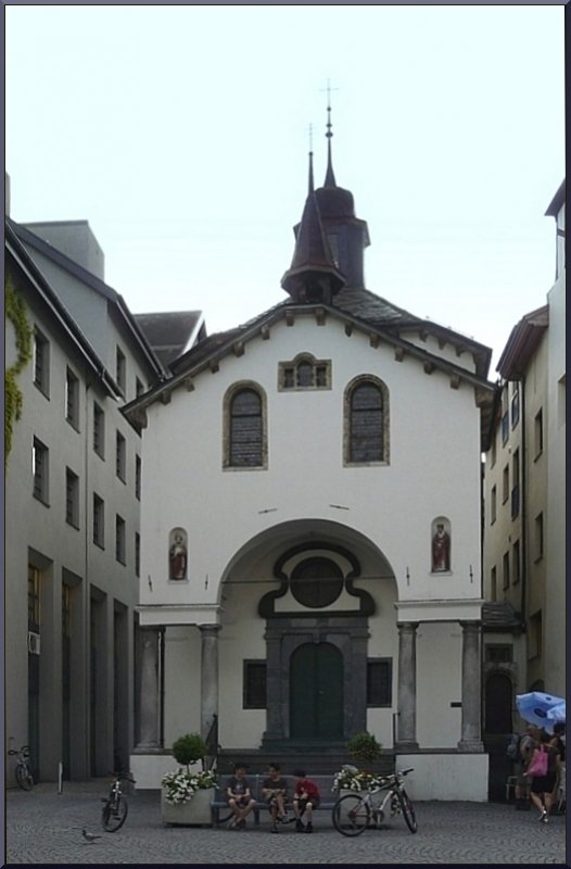 Die Sebastianskapelle in Brig wurde 1636/37 im Auftrag von Kaspar Stockalper von einem der Prismeller Bodmer erbaut. 31.07.08. (Jeanny)