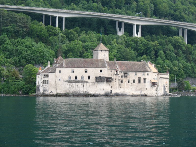 Die Seeansicht des Chteau de Chillon.
(Mai 2007)