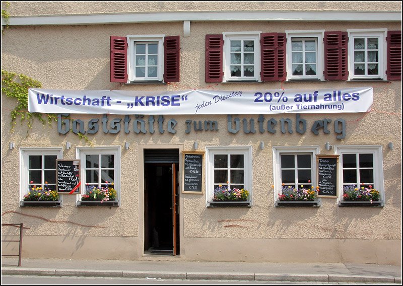 Die Wirtschaftskrise in Tbingen. 02.05.2009 (Matthias)