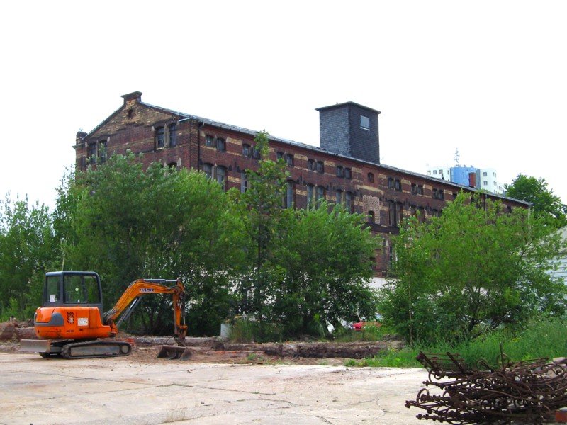 Dieses schne alte Fabrikgebude steht an der Voigtstrae in Chemnitz, 19.07.07