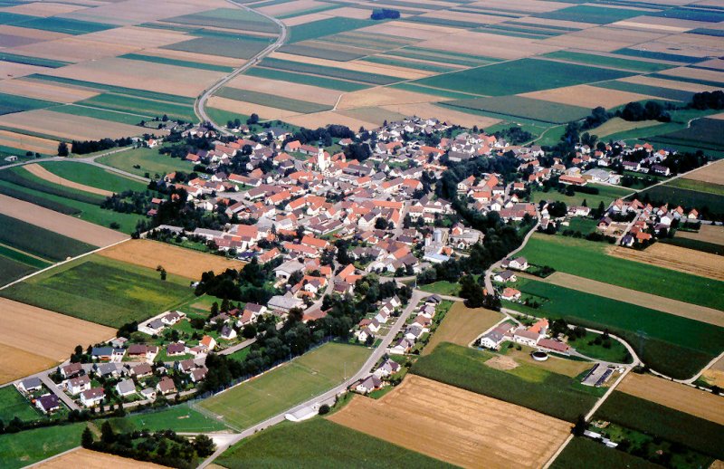 Donaualtheim - Dillingen - Luftaufnahme von 1986