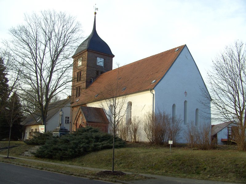 Dorfkirche Atterwasch, Gemeinde Schenkendbern (Brandenburg,Spree-Neisse-Kreis, 14.01.2008
