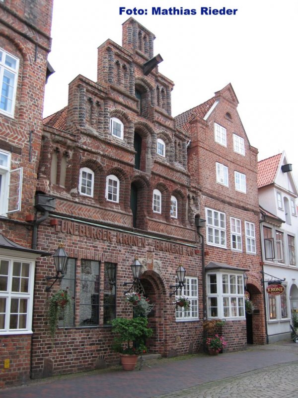 Ein lteres Haus aus dem Stdtchen Lneburg am 05.08 