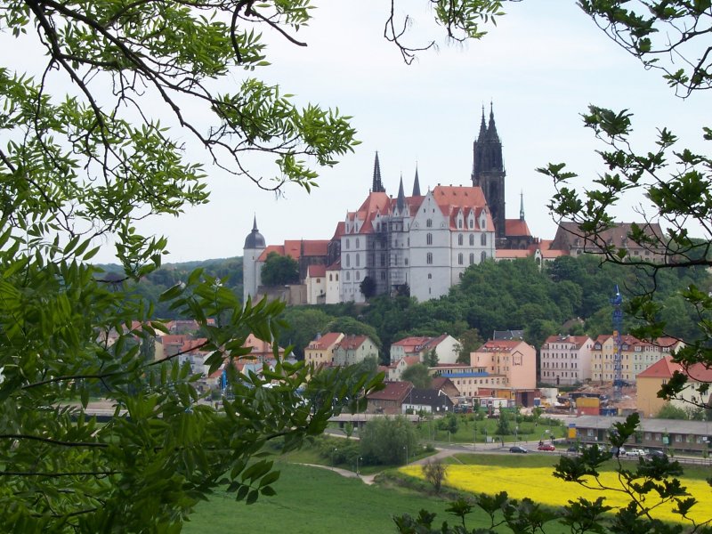 Ein Blick zur Albrechtsburg in Meien. Datum: 20.05.2005