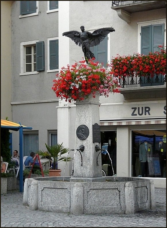 Ein Brunnen in den Strassen von Brig aufgenommen am 31.07.08. (Jeanny)