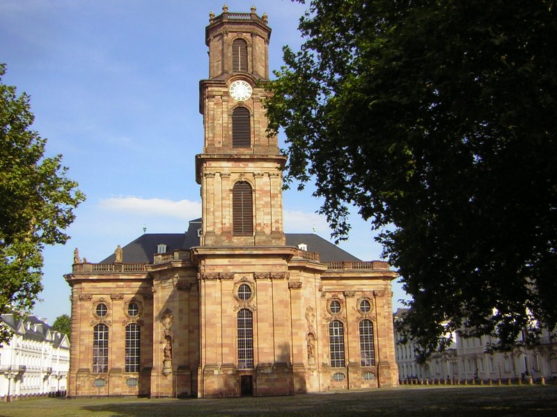 Ein Foto von der Ludwigskirche in Saarbrcken.