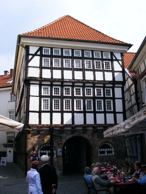 Ein Haus in der Hattinger Altstadt am 15. April 2009.