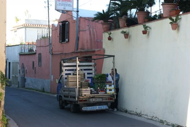 Ein Obsthndler in der Via Giovanni da Procida; 26.01.2008