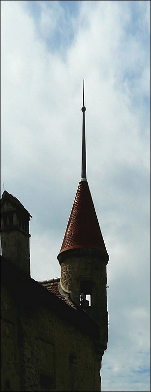 Ein Trmchen des Chteau de Chillon fotografiert am 02.08.08. (Jeanny)