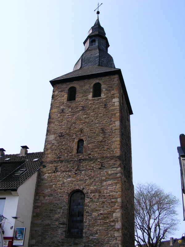 Ein Turm in der Hattinger Altstadt am 15. April 2009.