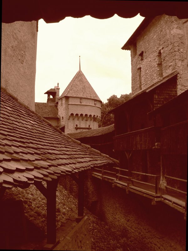 Einblick ins Innere des Chteau de Chillon.
6.6.2008 