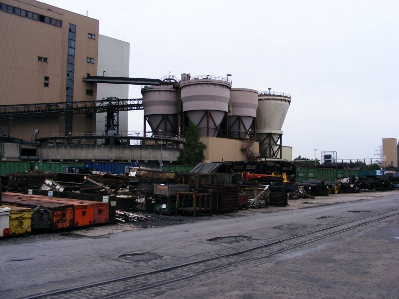 Eine Aufbereitungsanlage des Bergwerks Auguste Victoria 3/7 in Marl beim Tag der offenen Tr am 9. Mai 2009. 
