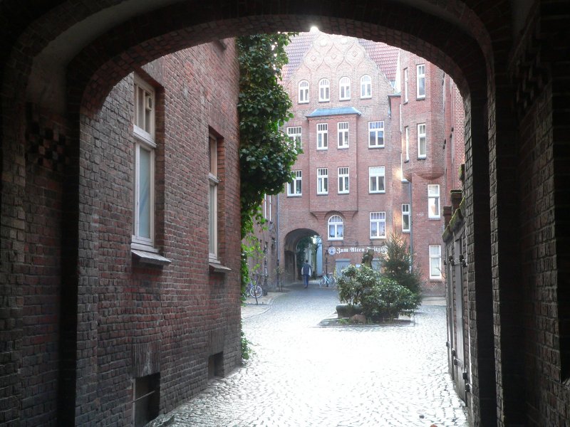 Eine schne Gasse in Flensburg. Dez. 2006