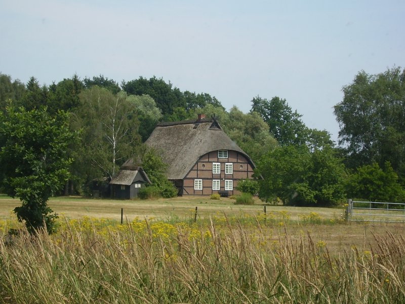 Einsahm aber sehr schn gelegen.
Vierlanden,Blickrichtung Vom Marschbahndamm Richtung Kiebitzbraak
