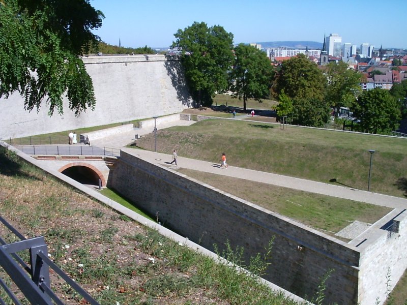 Erfurt, an der Festung Petersberg, 2004