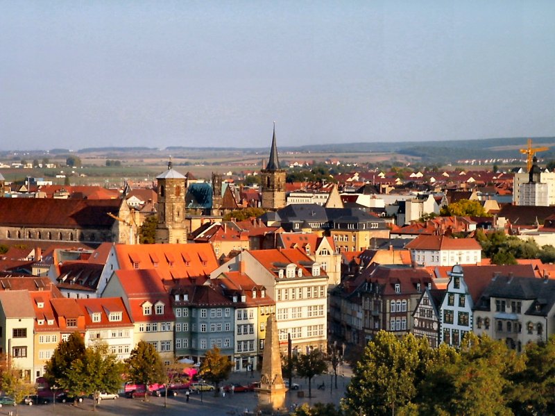 ERFURT - Blick ber die Stadt vom Petersberg, 2005