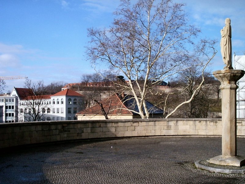 ERFURT, Domberg, Blick zum brhl, Marienfigur, 2006