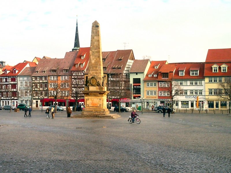 ERFURT, Domplatz mit Obelist, 2004