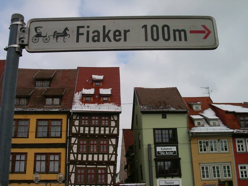 ERFURT - Domplatz - noch 100 Meter .... zumindest im Sommer, 2005