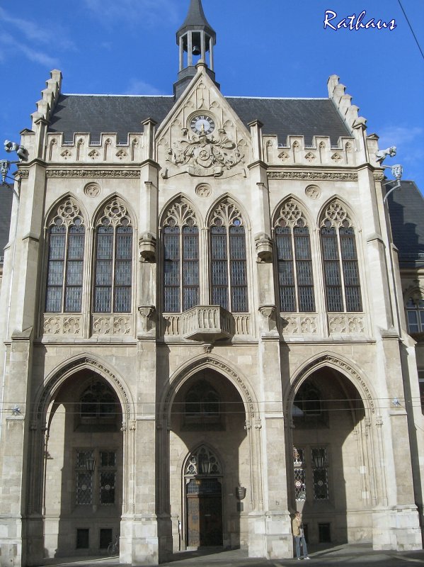 ERFURT, Fischmarkt - Rathaus, Foto von 2005