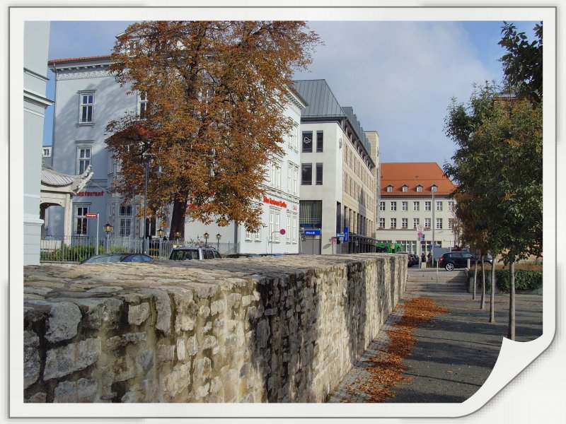 ERFURT, Gartenstrasse, rest. alte Stadtmauer, 2007