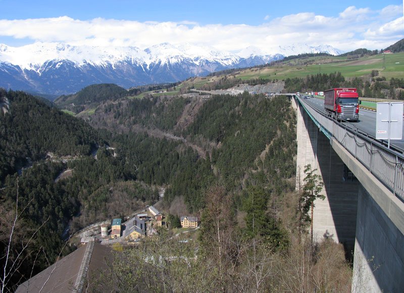 Europabrcke, Brennerautobahn; 17.04.2008
