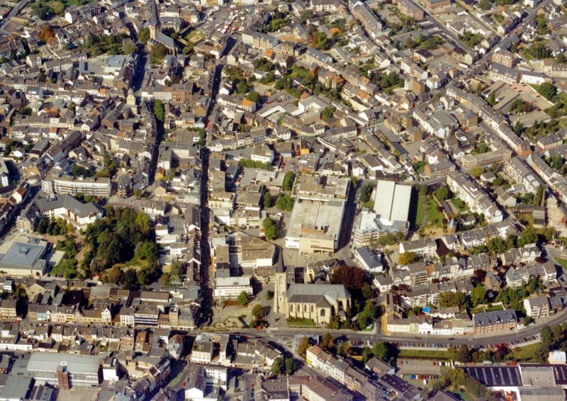 Euskirchen Innenstadt aus der Luft - Sommer 1992