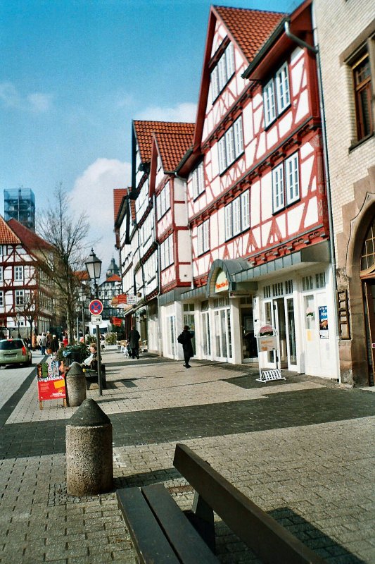 Fachwerkhuser in der Altstadt von Eschwege, 2004