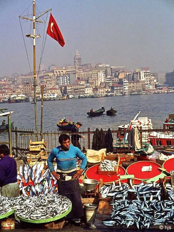 Fischhndler am Goldenen Horn (Oktober 1977)