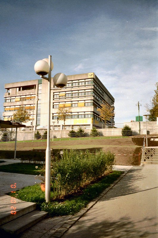 Friedrichshafen, Blick zur Post - Okt. 2001 - dig. Foto