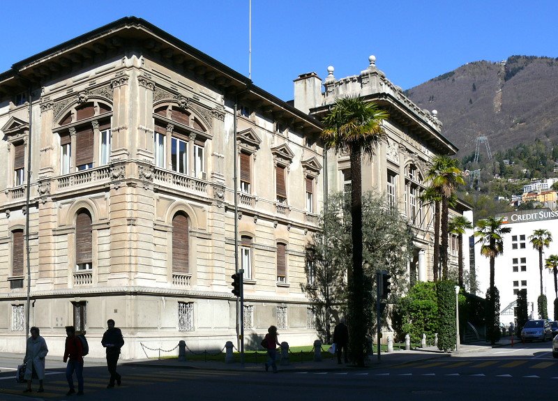 Gebude in Locarno (heute Kantonspolizei) in dem die Vertrge von Locarno vom 05.10.-16.10.1925 verhandelt wurden. Foto vom 07.04.2008