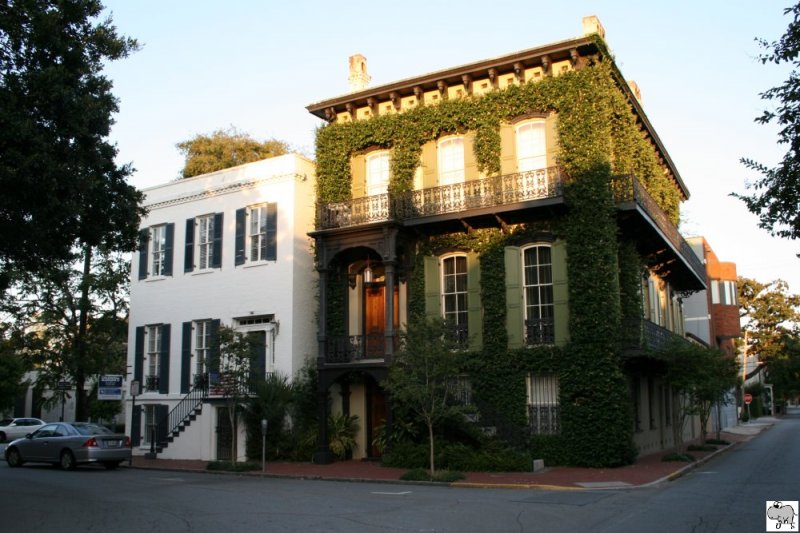 Gebude in Savannah, Georgia. Die Aufnahme entstand am 23. September 2008.