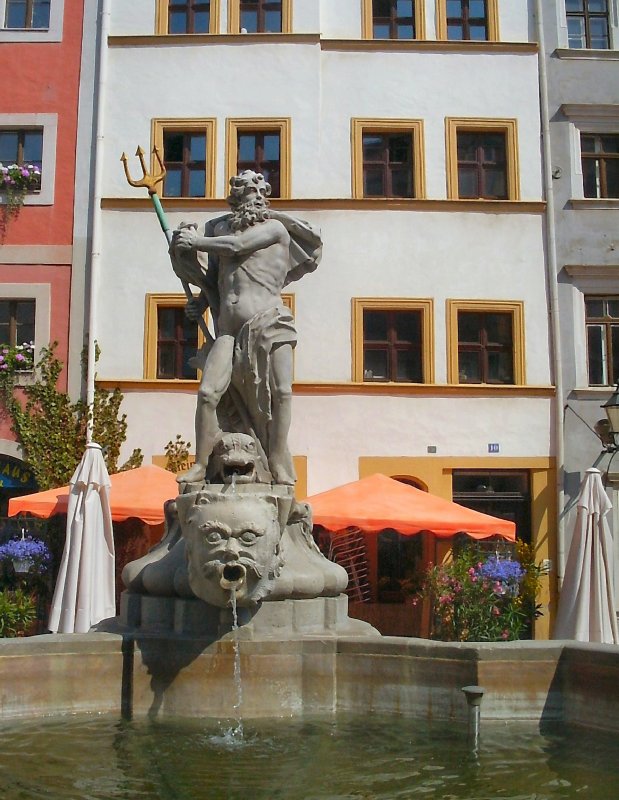 GÖRLITZ 2005 Altstadt Brunnen Staedtefotos.de