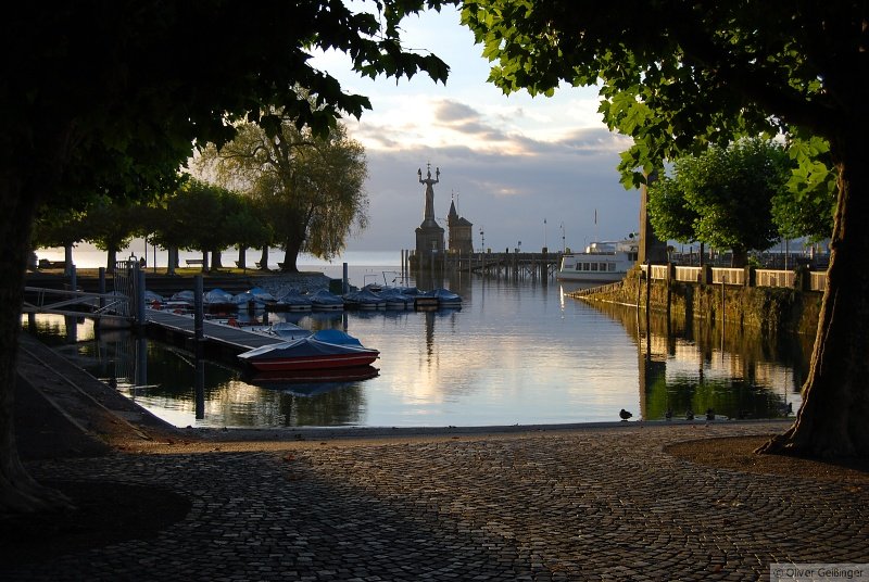 Gondelhafen in Konstanz, Morgenstimmung. (09. November 2007, 7:33)